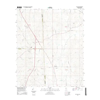 2015 Map of State Line, 2015 Print