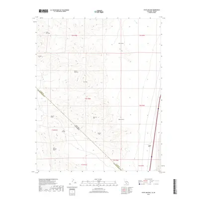2018 Map of State Line Pass, 2018 Print