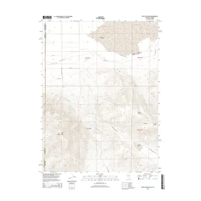 2014 Map of State Line Peak, 2014 Print
