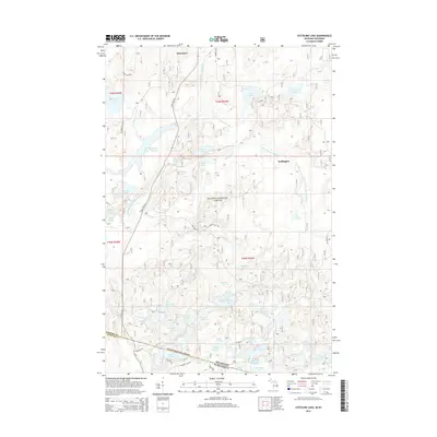 2014 Map of Stateline Lake, 2014 Print