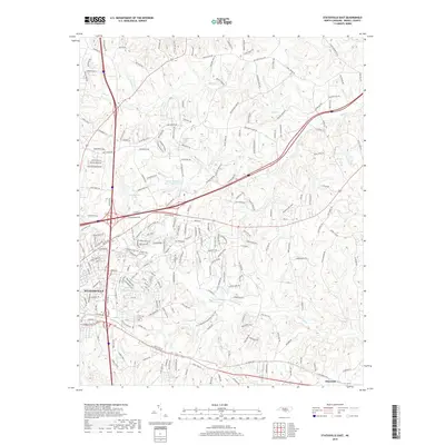 2019 Map of Statesville East, 2019 Print