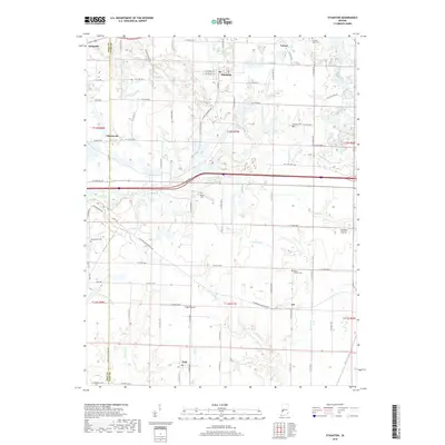 2019 Map of Staunton, 2019 Print