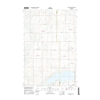 2016 Map of Steamboat Lake, 2016 Print