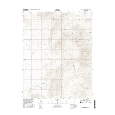 2017 Map of Steamboat Mountain, 2017 Print