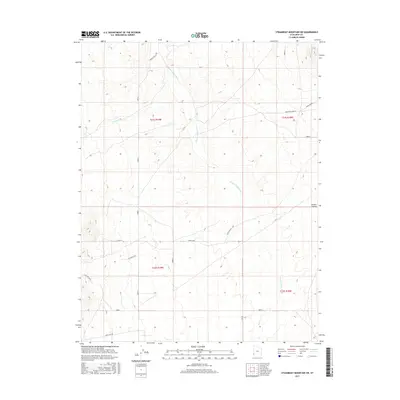 2017 Map of Steamboat Mountain SW, 2017 Print