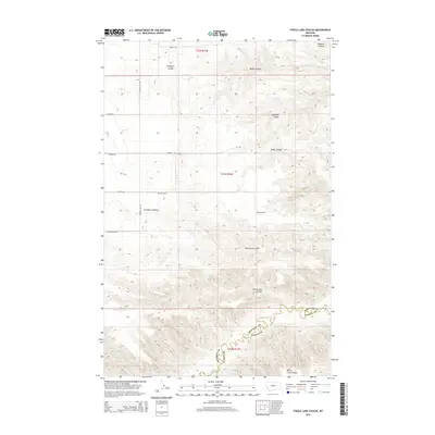 2014 Map of Steele Lake Coulee, 2014 Print