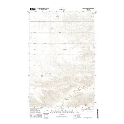 2017 Map of Steele Lake Coulee, 2017 Print