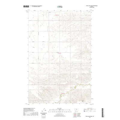 2020 Map of Steele Lake Coulee, 2020 Print