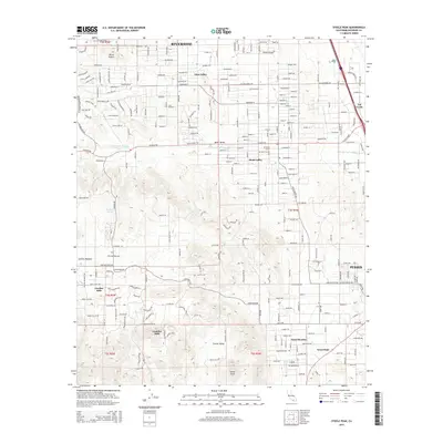 2015 Map of Steele Peak, 2015 Print
