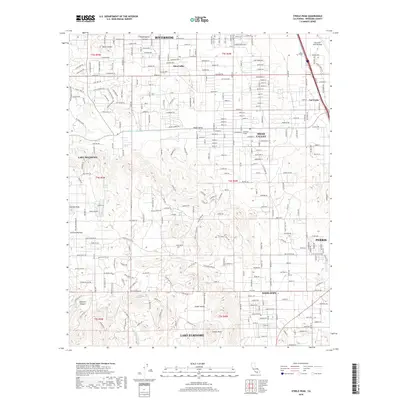 2018 Map of Steele Peak, 2018 Print