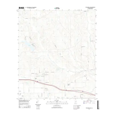 2014 Map of Steelwood Lake, 2014 Print