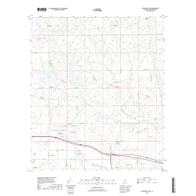 2018 Map of Steelwood Lake, 2018 Print