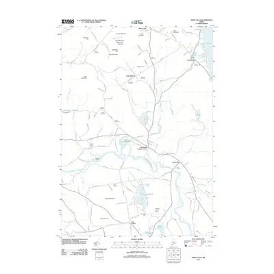 2011 Map of Steep Falls, 2011 Print