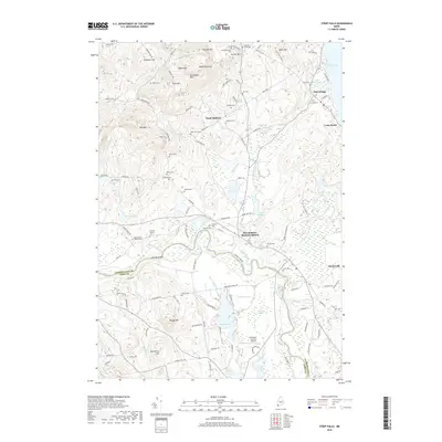 2018 Map of Steep Falls, 2018 Print
