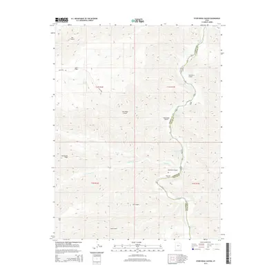 2014 Map of Steer Ridge Canyon, 2014 Print