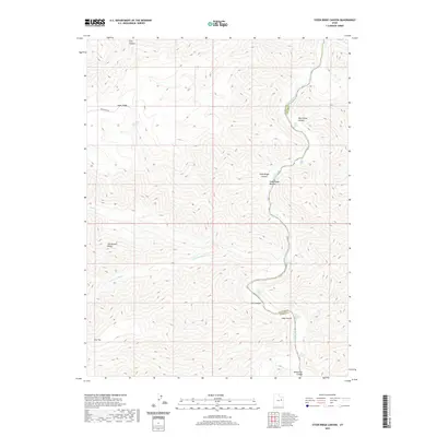 2020 Map of Steer Ridge Canyon, 2020 Print