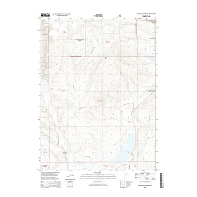 2014 Map of Steinaker Reservoir, 2014 Print