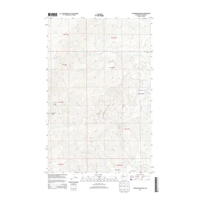 2014 Map of Stensgar Mountain, 2014 Print
