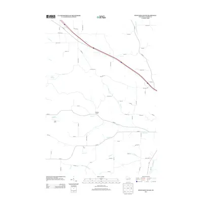 2013 Map of Stenulson Coulee, 2013 Print