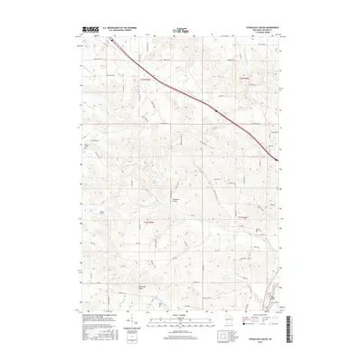 2015 Map of Stenulson Coulee, 2015 Print