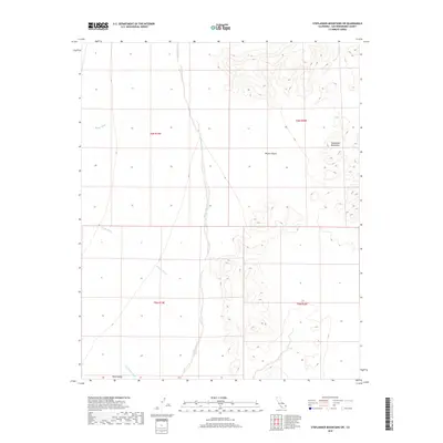 2018 Map of Stepladder Mountains SW, 2018 Print