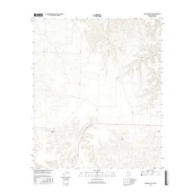 2016 Map of Sterling City NW, 2016 Print
