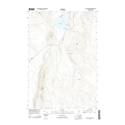 2014 Map of Stetson Mountain, 2014 Print