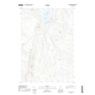 2018 Map of Stetson Mountain, 2018 Print