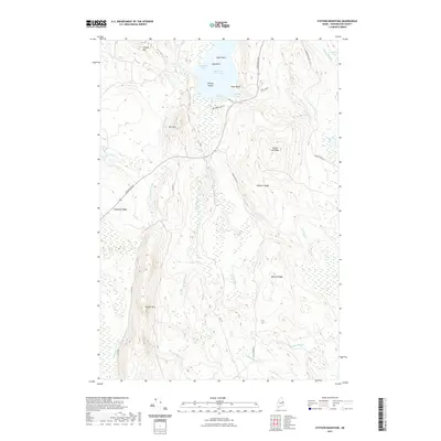2021 Map of Stetson Mountain, 2021 Print