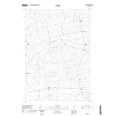 2021 Map of Stetson, 2021 Print
