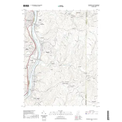 2019 Map of Steubenville East, 2019 Print