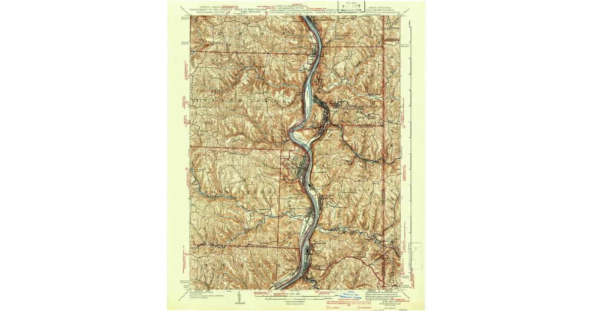1940s Maps of Scott Run Wellsburg - Steubenville Jefferson County Oh Usgs Topo 1942 Og 1200x630 