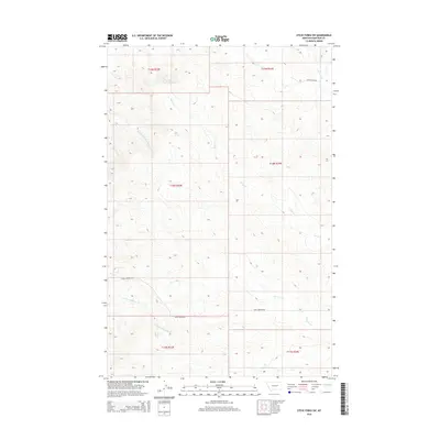 2014 Map of Steve Forks SW, 2014 Print