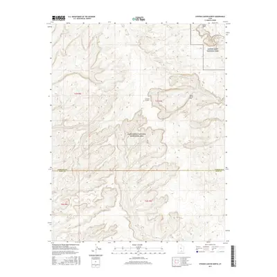 2017 Map of Stevens Canyon North, 2017 Print