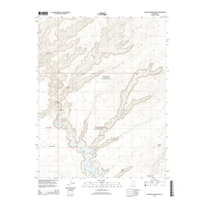 2014 Map of Stevens Canyon South, 2014 Print