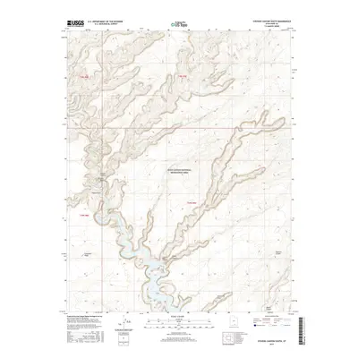 2017 Map of Stevens Canyon South, 2017 Print