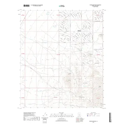 2018 Map of Stevens Mountain, 2018 Print