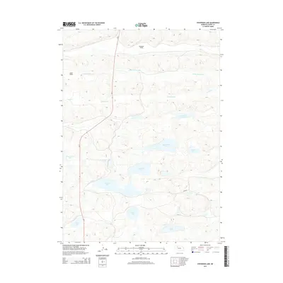 2014 Map of Steverson Lake, 2014 Print