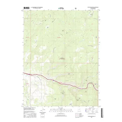 2017 Map of Steves Mountain, 2017 Print