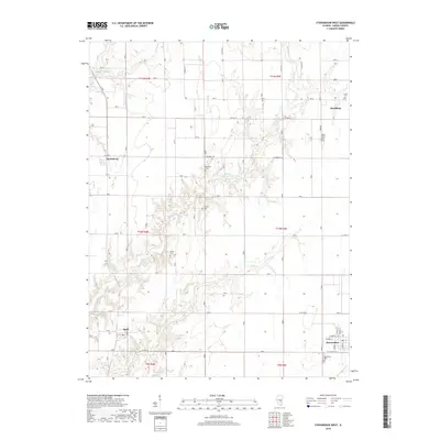 2018 Map of Stewardson West, 2018 Print