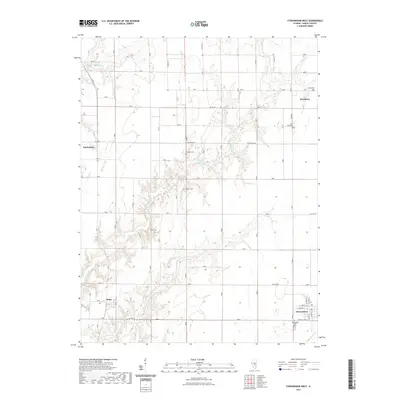 2021 Map of Stewardson West, 2021 Print