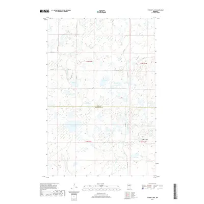 2019 Map of Stewart Lake, 2019 Print