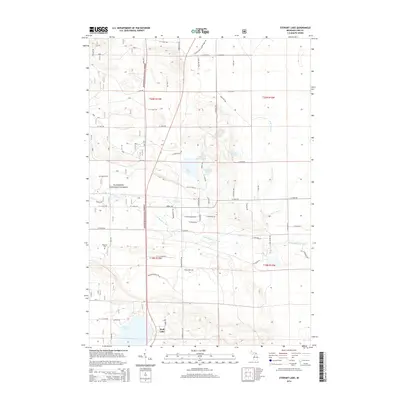 2014 Map of Stewart Lake, 2014 Print
