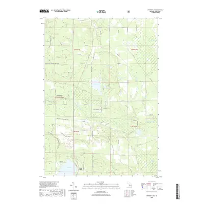 2019 Map of Stewart Lake, 2019 Print