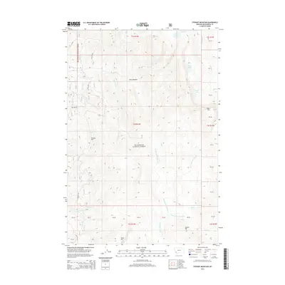 2014 Map of Stewart Mountain, 2014 Print