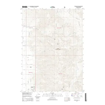 2015 Map of Stewart Peak, 2015 Print