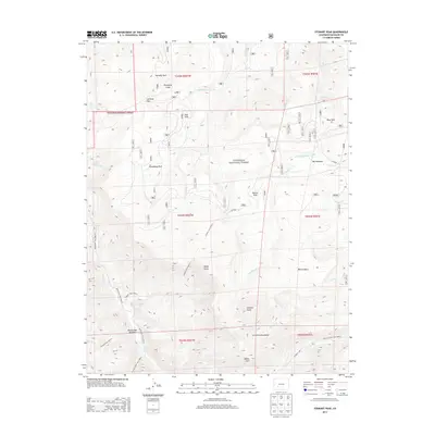 2013 Map of Stewart Peak, 2013 Print