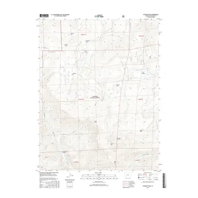 2016 Map of Stewart Peak, 2016 Print