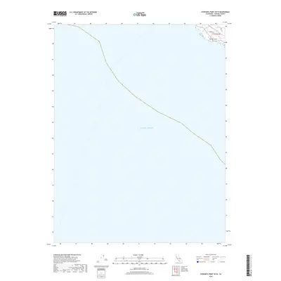 2018 Map of Stewarts Point OE W, 2018 Print