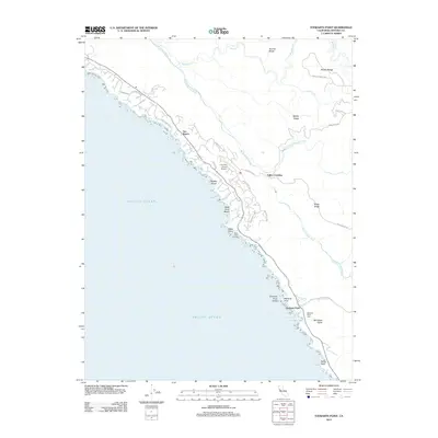 2012 Map of Stewarts Point, 2012 Print
